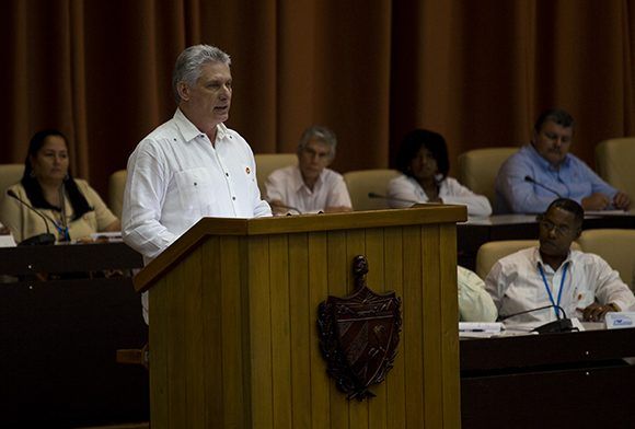 Miguel Díaz-Canel, Presidente de Cuba interviene en la Asamblea Nacional