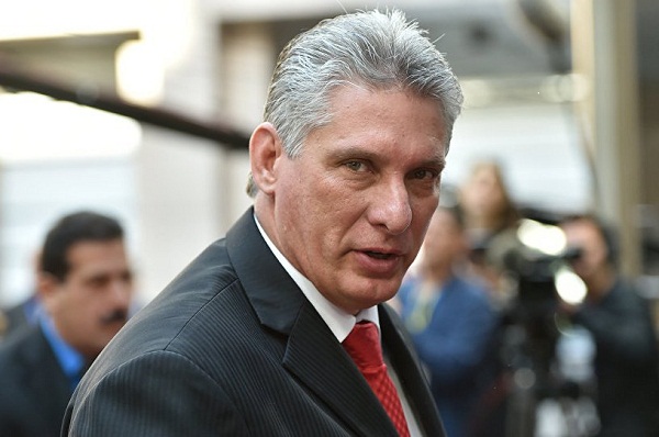 Presidente de los Consejos de Estado y de Ministros de Cuba, Miguel Díaz-Canel Bermúdez