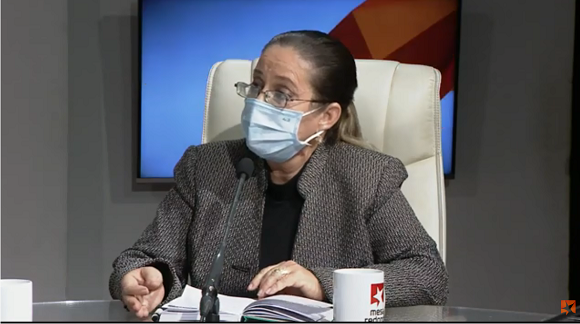 Dra. Lissette del Rosario López González, jefa del Grupo Nacional de Pediatría del MINSAP. 