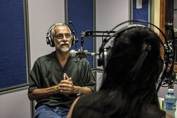 Ariel Terrero en El podcast de Cubadebate. Foto: Deny Extremera San Martín/Cubadebate.