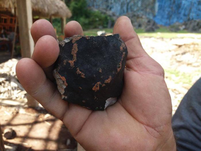  Restos del meteorito caído en Cuba 