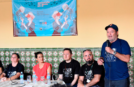 Jorge Perugorría, director del FIC, expresó su voluntad de mantener el encuentro teórico como un área fija que pueda crecer en cada una de las ediciones del mayor evento cinematográfico del Oriente cubano. (Foto: ahora.cu).