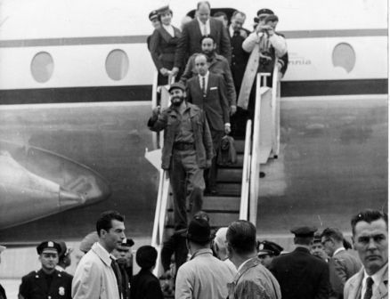 Fidel llega a EE.UU