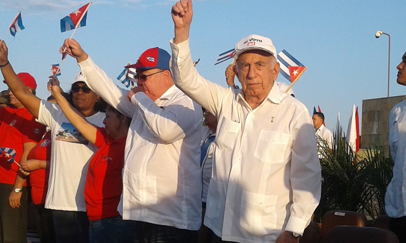 Preside Machado Ventura celebración del 1 de mayo en Santiago de Cuba