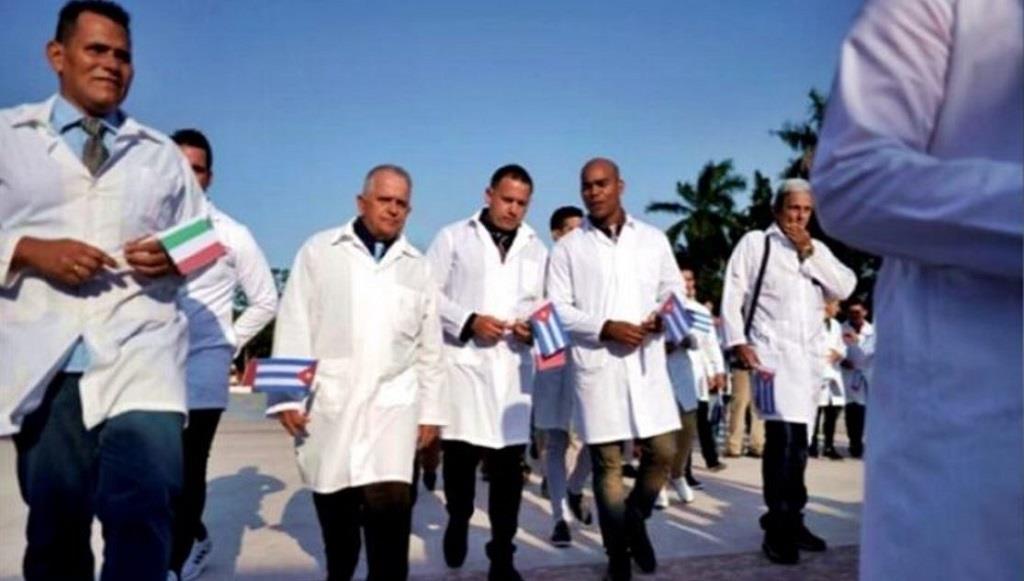 Brigada médica cubana en Italia
