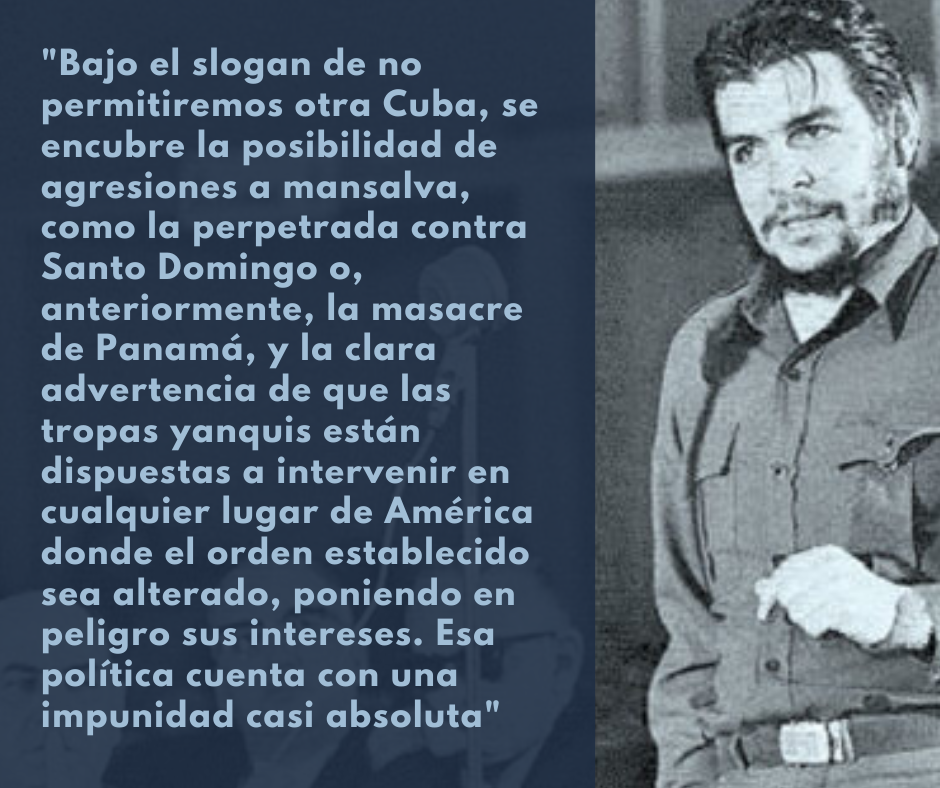 Infografía alegórica a mensaje del Che Guevara