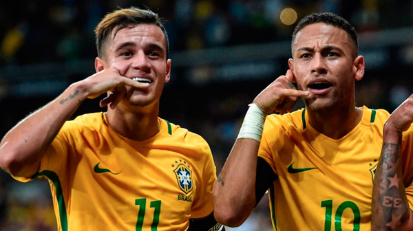 Philippe Coutinho (izq.) debe liderar a Brasil ante la ausencia de su amigo Neymar. (Foto: Zona Cero) Philippe Coutinho (izq.) debe liderar a Brasil ante la ausencia de su amigo Neymar. (Foto: Zona Cero)