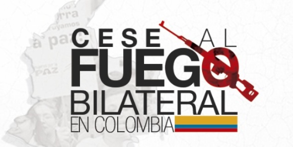 Placa cese al fuego en Colombia