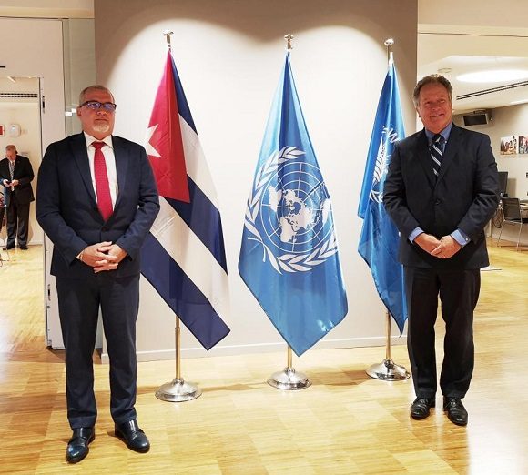 Embajador cubano se reúne con director ejecutivo del Programa Mundial de Alimentos