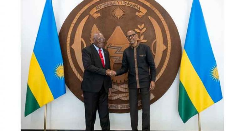 Presidente de Ruanda recibió a Vicepresidente de Cuba
