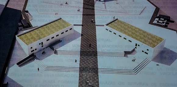 Proyecto de renovación de la Tribuna Antimperialista “José Martí”, en su primera etapa. Imagen: Cortesía del CAP.