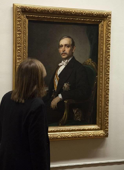 El retrato de Julián de Zulueta, realizado en 1875 por Federico de Madrazo. Foto: DVitoria.