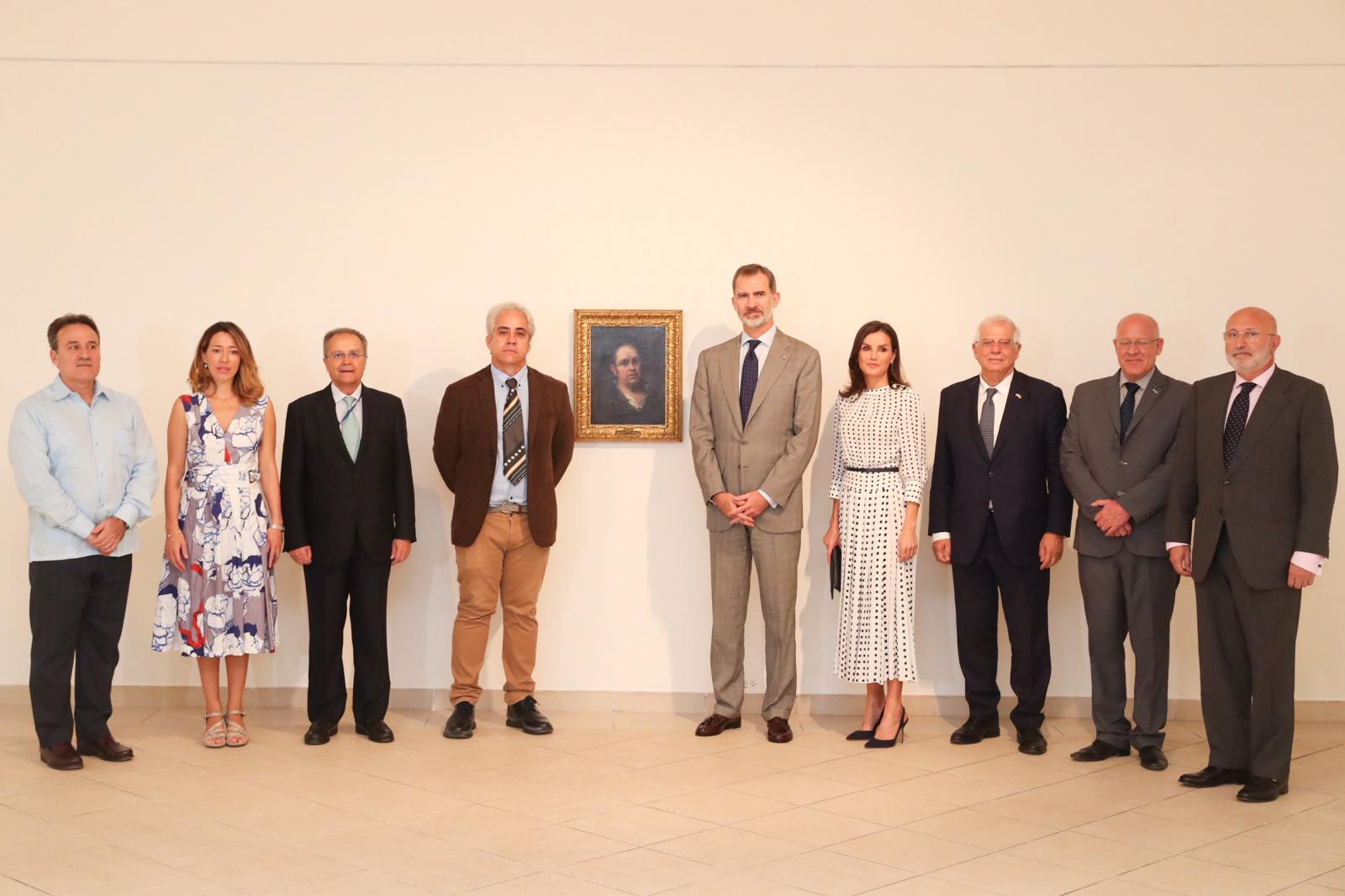 Reyes de España visitan Museo Nacional de Bellas Artes