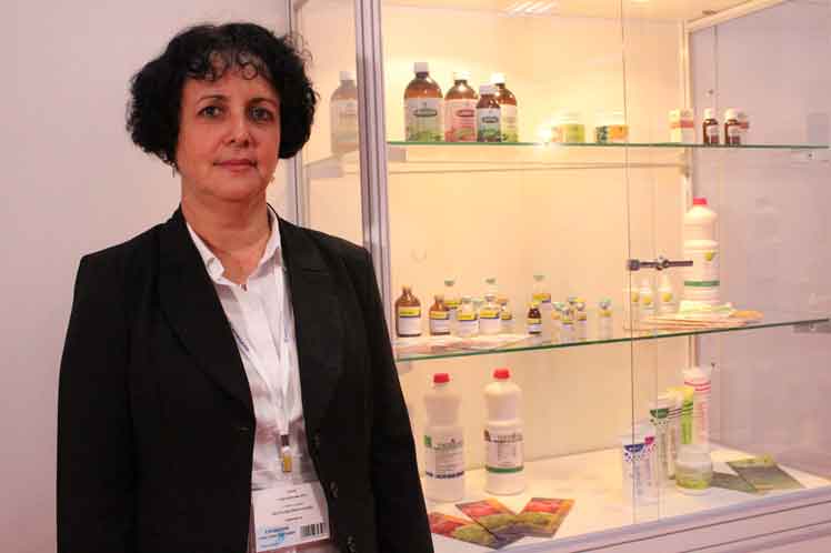 master en Ciencias Yudith Rodríguez Coipe, del área de investigación y desarrollo de Labiofam