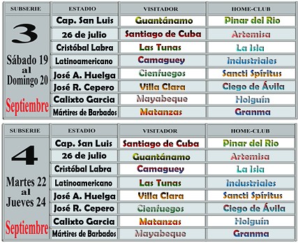 calendario oficial