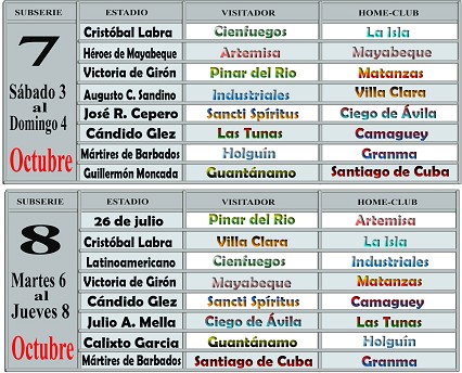 calendario oficial