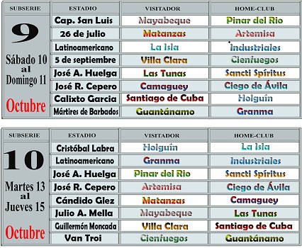 calendario oficial