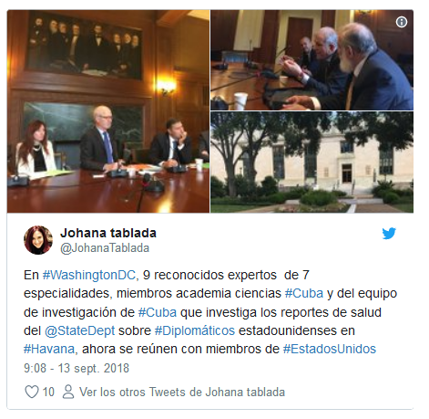 Científicos cubanos intercambian en Washington sobre supuestos incidentes con diplomáticos