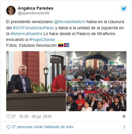 Díaz-Canel: “Venezuela es la primera trinchera de la lucha antimperialista”