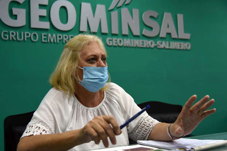 Directora Adjunta del Grupo Empresarial Geominero-Salinero (Geominsal), Esperanza del Pozo