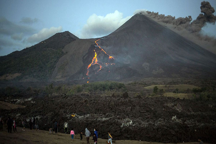 Erupción del volcán La Soufrière